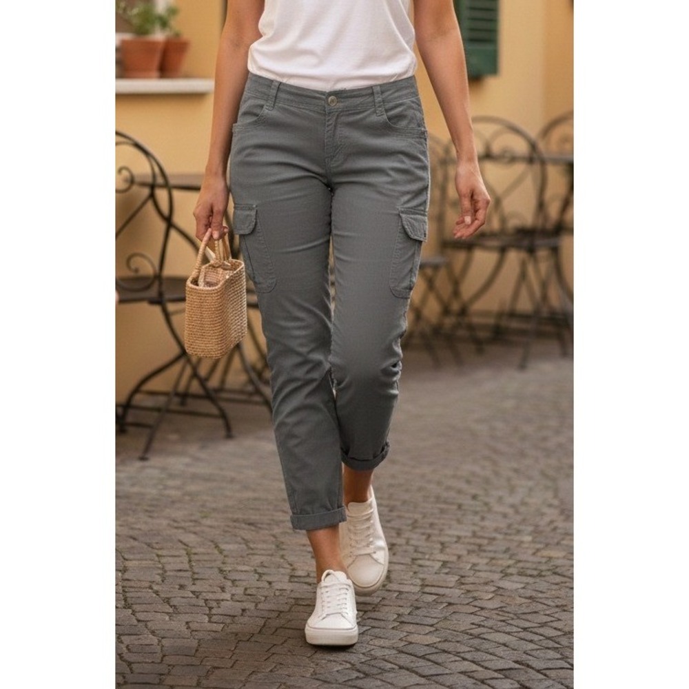 KUHL Legendary Cargo Pants Women's‎ Outdoor Hiking Casual Gorpcore Size 12 Gray